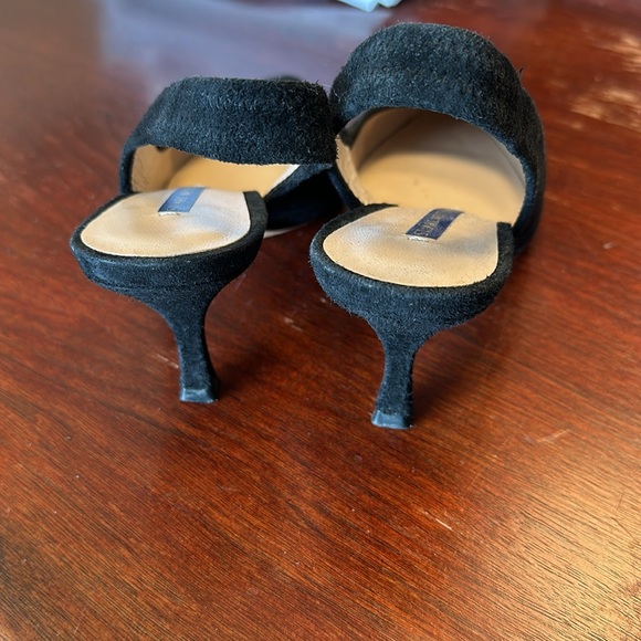 Stuart Weitzman black suede pumps - Picture 3 of 5